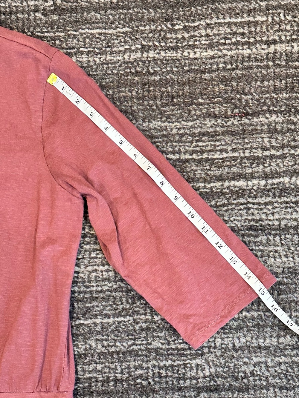 Pact Organic Cotton T-shirt Dress Size Small Mauve Pink Tie Drawstring Waist - Picture 11 of 12